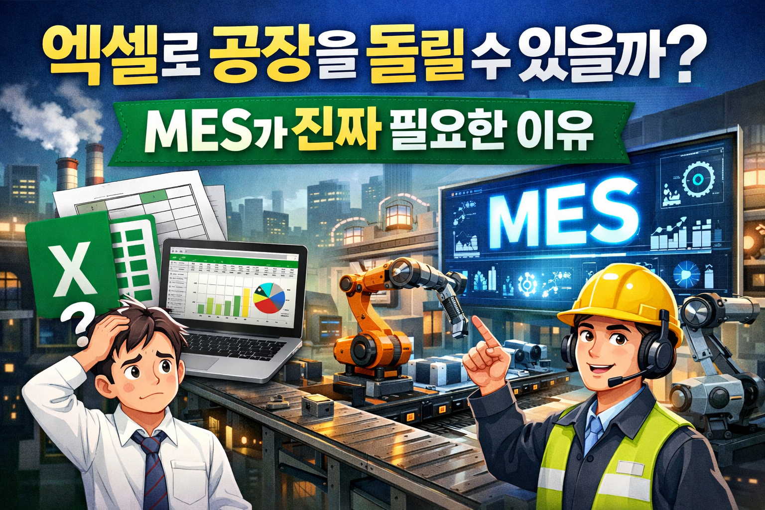[제1회]엑셀로 공장을 돌릴 수 있을까? MES(제조실행시스템)가 진짜 필요한 이유